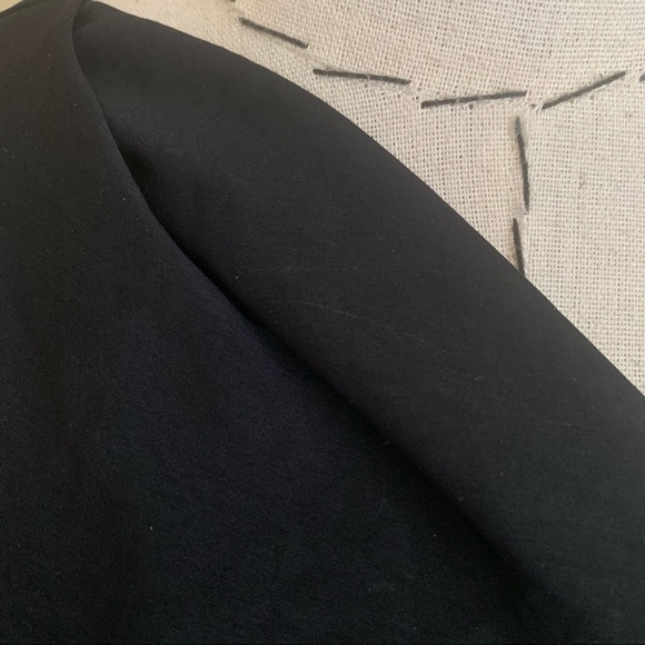 Helmut Lang Draped Black Mini Dress Size 0 - Picture 9 of 12